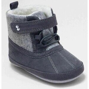 Surprize Stride Dean Mini Boots Stage 1 PreWalker Baby shoes 6/12mos  Gray NEW